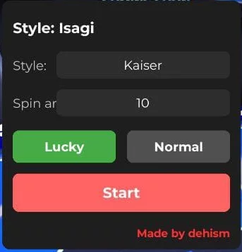 Blue Lock Script Inf Spin