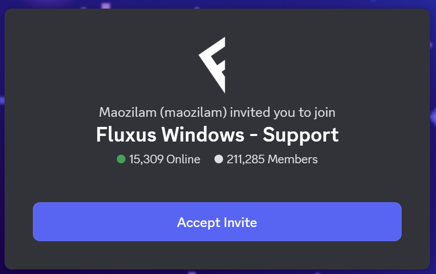Join Fluxus Discord Server