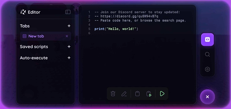 Krnl Executor Latest Version interface