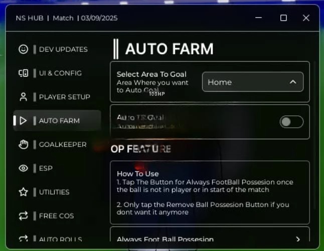 NS Hub Script Auto Farm Auto TP ESP