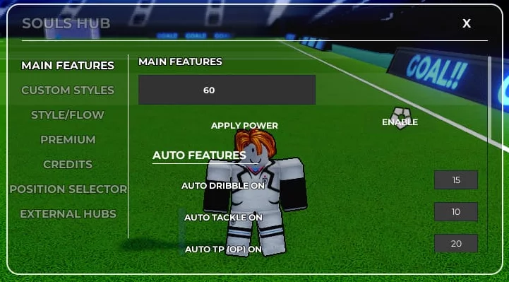 Souls Hub Blue Lock Rivals Script No Key Inf Spin Inf Stamina Auto TP