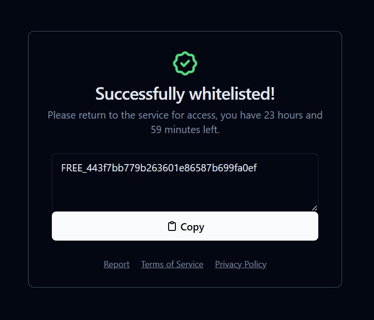 Successfully Get Delts Key