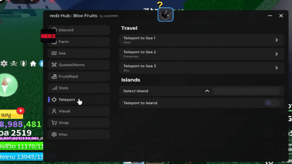 Latest redz hub Version's Screenshot